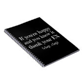 あなたはもしハッピーおもしろい引用文 ノートブック (右側)