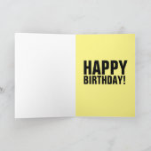 あなたはもしハッピーと知っている恐竜誕生日 カード (内部)