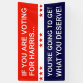 あなたはもしハリスの投票… 横断幕 (縦)