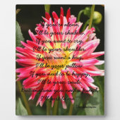 あなたはもし一人で…プラーク フォトプラーク (正面)