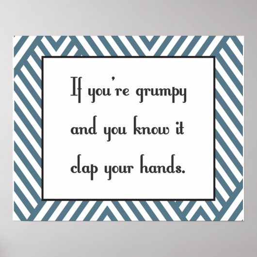 あなたはもし不機嫌で知っているだろう ポスター (正面)