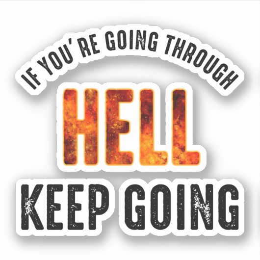 あなたはもし地獄を経て保る シール (正面)