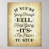 あなたはもし地獄を経て意欲を起こインスパイアる ポスター (正面)