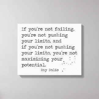 あなたはもし失敗しない… - Ray Dalio キャンバスプリント
