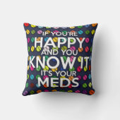 あなたはもし幸せで、あなたはそれを知っている クッション (裏面)