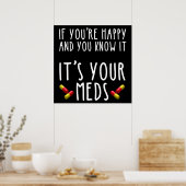 あなたはもし幸せで、それはあなたのCdであることを知っている ポスター (キッチン)