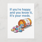 あなたはもし幸せで、それはあなたのCdであることを知っている ポストカード (正面)