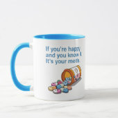 あなたはもし幸せで、それはあなたのCdであることを知っている マグカップ (左)