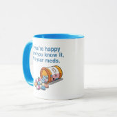 あなたはもし幸せで、それはあなたのCdであることを知っている マグカップ (正面左)