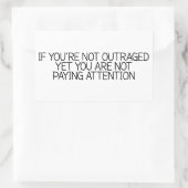 あなたはもし怒っていないAtteを支払っていない 長方形シール (バッグ)