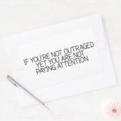 あなたはもし怒っていないAtteを支払っていない 長方形シール (封筒)