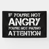 あなたはもし注意を怒怠ること 横断幕 (横)