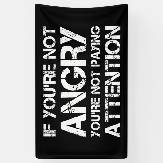 あなたはもし注意を怒怠ること 横断幕 (縦)