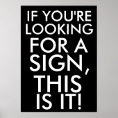 あなたはもし看板を探すのはこれだ ポスター (正面)