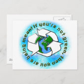 あなたはもし緑色でない ポストカード (正面/裏面)