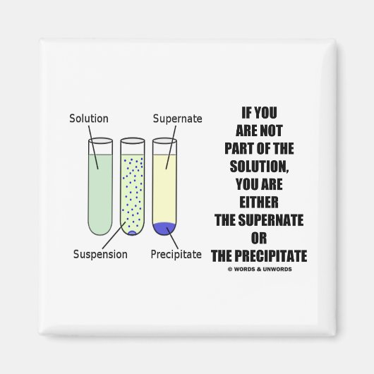 あなたはもし部品ソリューションの過華沈殿物ではない マグネット (正面)