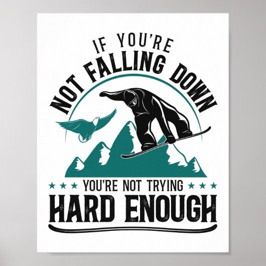 あなたはもし降らないスノーボード ポスター (正面)