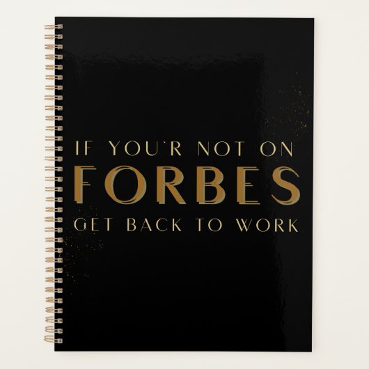あなたはもし、フォーブスに戻って仕事に戻らない意欲を起こ。 プランナー手帳 (正面)