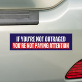 あなたはもし、注意を払わないことに怒っていない バンパーステッカー (車上)