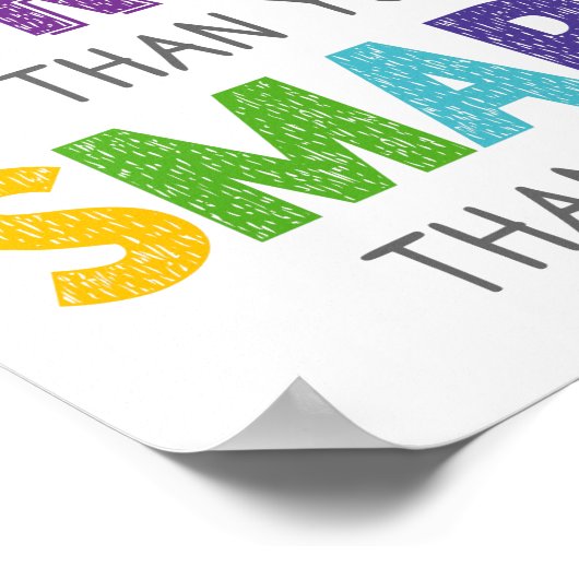 あなたはもっと強い教室頭が切れるのポスターだ ポスター (角)