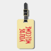 あなたはようこそラゲッジタグ付き/レザーストラップ ラゲッジタグ (正面縦)