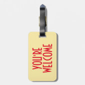 あなたはようこそラゲッジタグ付き/レザーストラップ ラゲッジタグ (裏面縦)