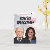 あなたはようこそ、今、いくつかの睡眠を取りに行く カード (黄色い花)