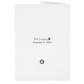 あなたはよりよいパグ犬のバースデー・カードを得ること (裏面)