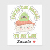 あなたはわさび私の人生 – かわいい寿司パン シール (シート)