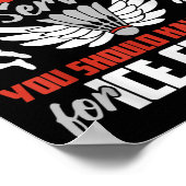 あなたはアイスクリームに行くべきだった – Badminton Pla ポスター (角)