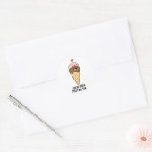 あなたはアイスクリームパおもしろいンを溶かす価値がある ラウンドシール (封筒)