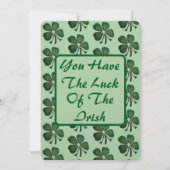 あなたはアイリッシュグリーンシャームロック2025の幸運を持っている シーズンカード (正面)