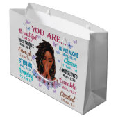 あなたはアフリカのメラニン黒い女性SISTA ラージペーパーバッグ (裏面アングル)