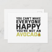 あなたはアボカドではなく皆を幸せにすることはできない ポストカード (正面/裏面)