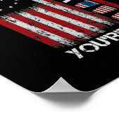 あなたはアメリカ素晴らしのおもしろい国旗を閉じる ポスター (角)