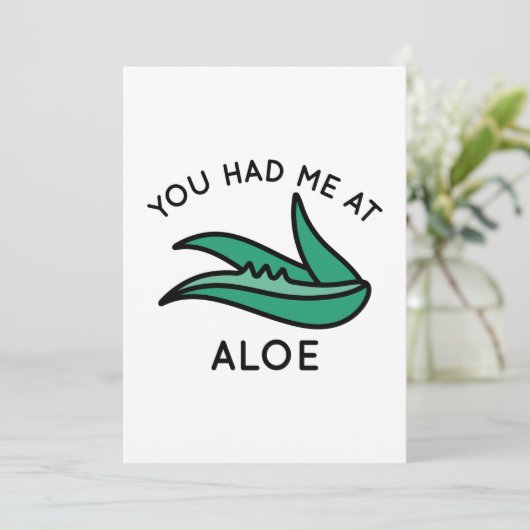 あなたはアロエに私を連れて行った サンキューカード (スタンド正面)