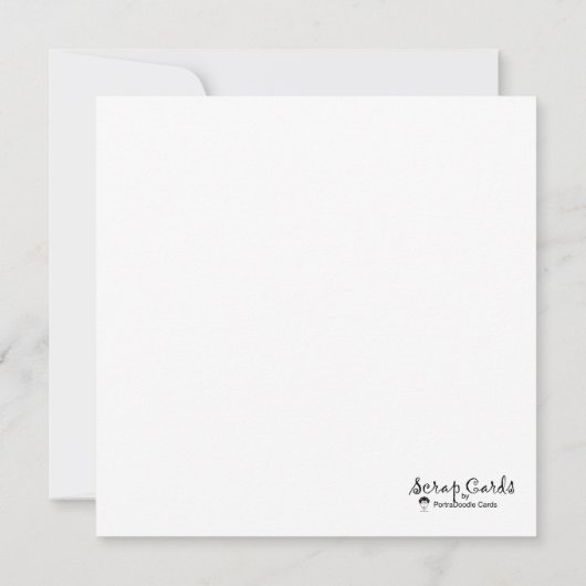 あなたはアートフラットグリーティングカード (裏面)