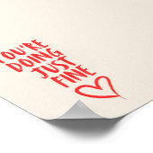 あなたはアート素晴らしプリント ポスター (角)