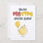 あなたはエグストラ今日スペシャル！割れたおもしろいカード 招待状 (正面)