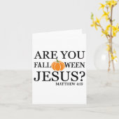 あなたはオウィーンのユー・フォール・ウィーン・ジーザス・ファニー・キリスト教信仰ハロウィンについてど カード (黄色い花)