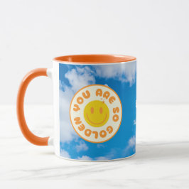 あなたはオレンジの柄の黄金のマグだ マグカップ