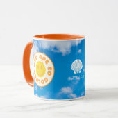 あなたはオレンジの柄の黄金のマグだ マグカップ (正面左)