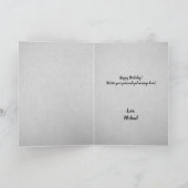 あなたはオールド引用文おもしろいブラックタイポグラフィ誕生日 カード (内部)