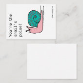 あなたはカタツムリのポイズ!- AIバレンタイン エンクロージャーカード (正面/裏面)