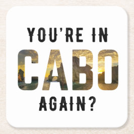 あなたはカボで？ スクエアペーパーコースター