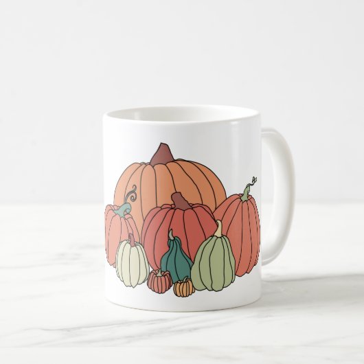 あなたはカボチャのマグでスパイスを飲む コーヒーマグカップ (正面右)