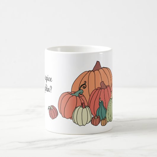 あなたはカボチャのマグでスパイスを飲む コーヒーマグカップ (中央)