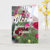 あなたはカラフル花札を植える開花 カード (黄色い花)