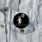 "あなたはカワウソこの世界"のかわいい宇宙のカワウソのバッジ 缶バッジ (インサイチュ)