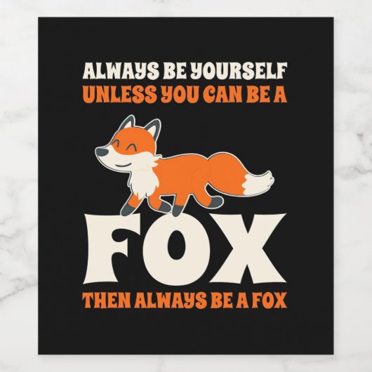 あなたはキツネ ワインラベル (シングルラベル)